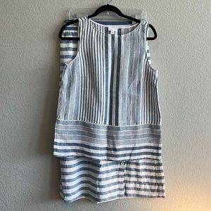 J.Jill. Like new. S. Linen tank and skirt.